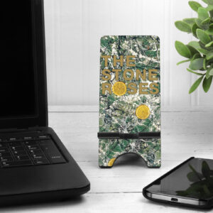 Stone Roses Artwork Wooden Phone Stand - Pattern 1