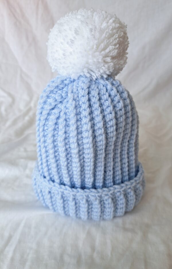 Blue Bobble Hat
