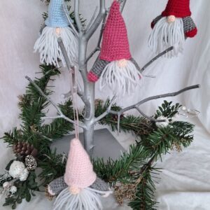  Crocheted Santa Gnome