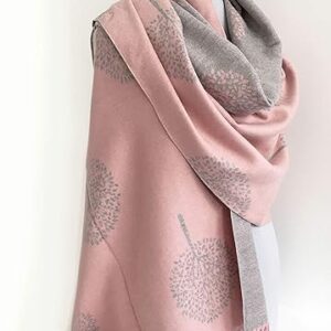 Tree of Life Pink Scarf