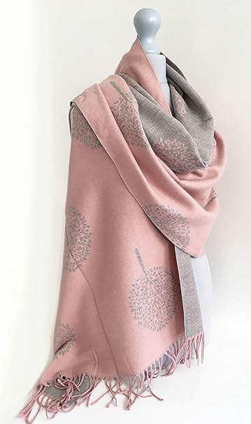Tree of Life Pink Scarf
